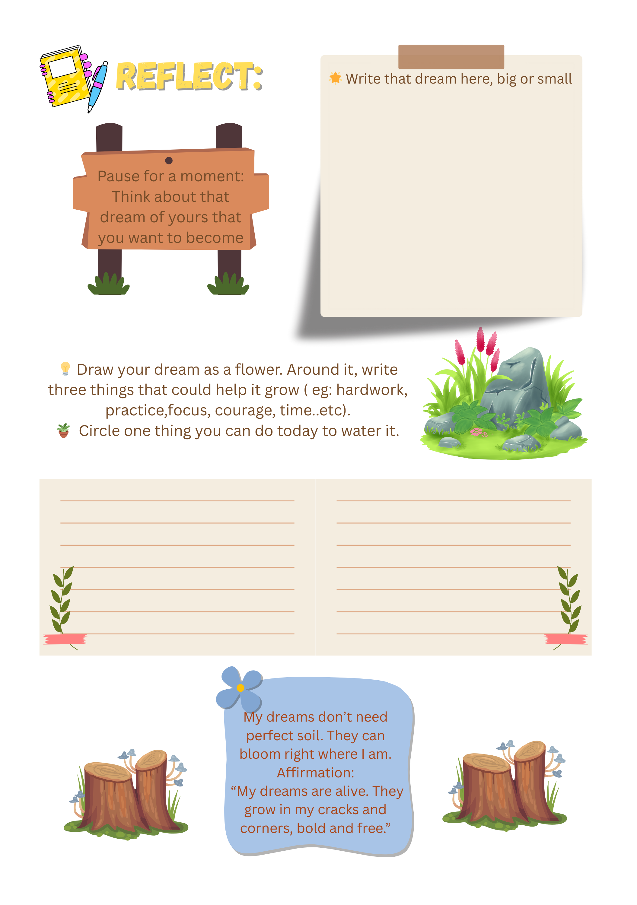 The Mind Garden - Kids Guided Journal